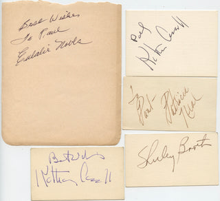 [Theatre] Group of Autograph Signatures