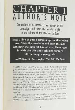 Thompson, Hunter S. (1937-2005) "Better Than Sex" Signed First Edition