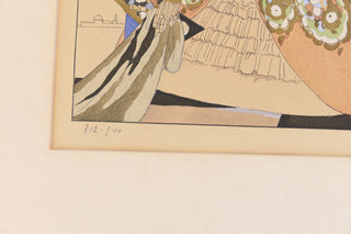 Tito, Ettore. (1859 - 1941) 'A Venise', pochoir print, ca. 1925-30