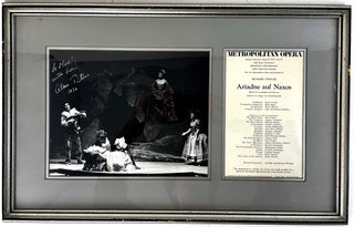 Titus, Alan. (b. 1945) Signed photograph from "Ariadne auf Naxos" at the Met (1976)
