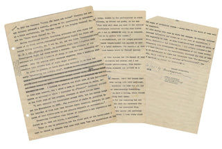 Schoenberg, Arnold. (1874–1951) "Notes on the Gurrelieder" - SIGNED MANUSCRIPT