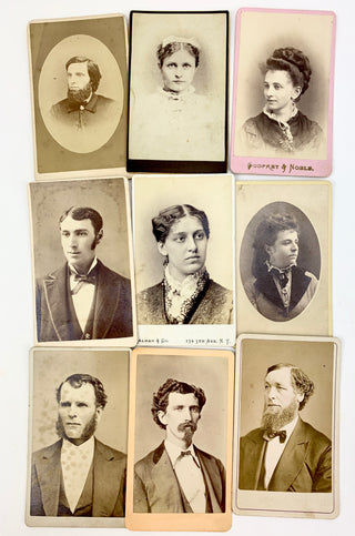 [Cartes de Visite] Collection of 19th Century Photographs