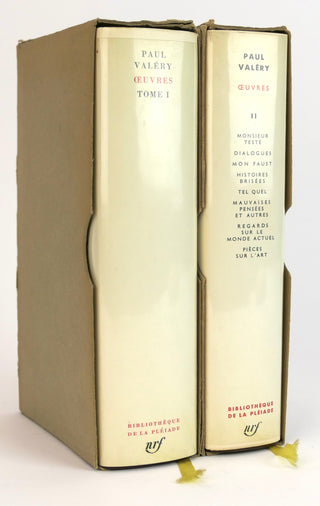 Valéry, Paul. (1871-1945) [Bidart, Frank. (b. 1939)] "Œuvres" - 2 Volumes