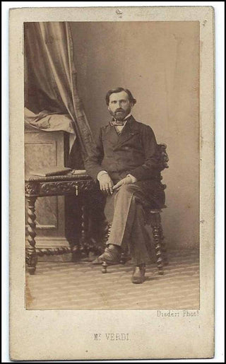 Verdi, Giuseppe.  (1813-1901) CDV Photograph, Disderi