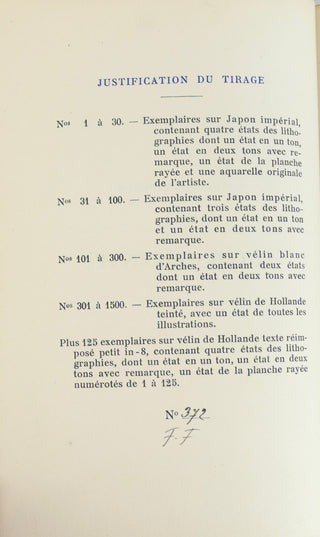 Verlaine, Paul. (1833-1896) Fêtes galantes, nombreuses lithographies de Serge de Solomko.