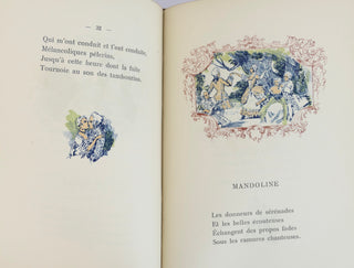 Verlaine, Paul. (1833-1896) Fêtes galantes, nombreuses lithographies de Serge de Solomko.