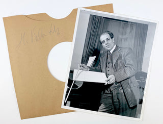 Villa-Lobos, Hector. (1887 - 1959) Signed Album Sleeve & Photograph
