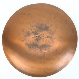 [Violinist] Enamel on Copper Plate/Trinket Dish, ca. 1950s