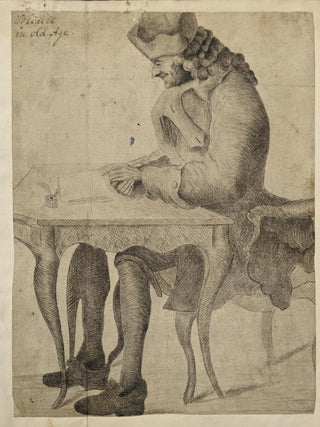 [Voltaire. (1694-1778)] "Voltaire in Old Age"  - Original Drawing