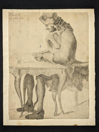 [Voltaire. (1694-1778)] "Voltaire in Old Age"  - Original Drawing