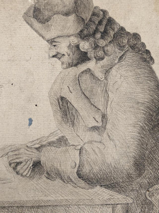 [Voltaire. (1694-1778)] "Voltaire in Old Age"  - Original Drawing