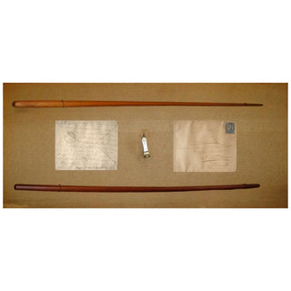 Wagner, Richard. (1813–1883) [Seidl, Anton. (1850–1898)] Two of Wagner's Conducting Batons and his personal Cigar Cutter, given by Cosima to Anton Seidl