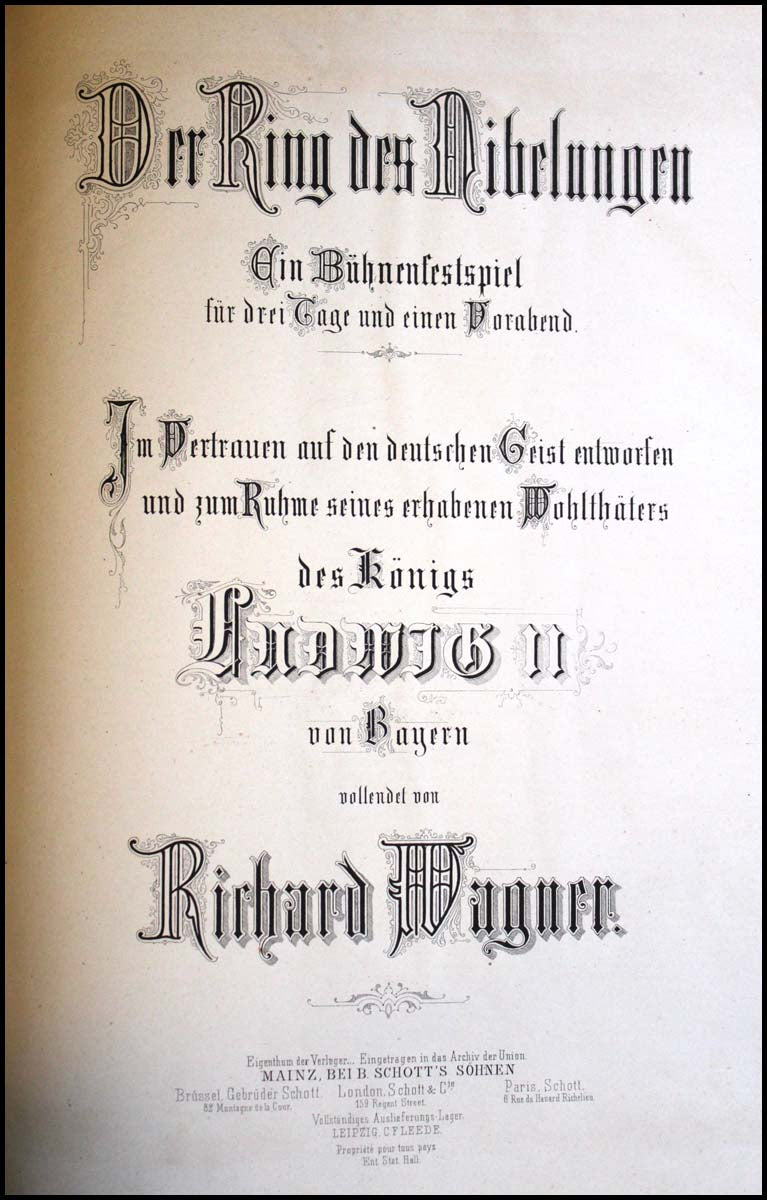 Wagner, Richard. (1813–1883) Der Ring des Nibelungen - Mary Wagner, Richard. (1813–1883) Der Ring des Nibelungen - Mary