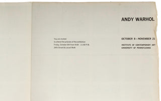 [Warhol, Andy. (1928–1987)] S&H Green Stamps Exhibition Invitation with Postcard