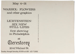 [Warhol, Andy. (1928–1987)] S&H Green Stamps Exhibition Invitation with Postcard