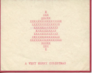 Waters, Ethel. (1896–1977) [Lucioni, Luigi. (1900–1988)] Printed Christmas card, probably to Luigi Lucioni