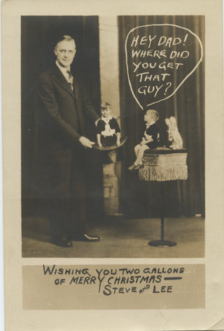 [Weird Photo] Amusing Real Photo Postcard