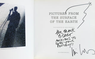 Wenders, Wim. (b. 1945)  [Bidart, Frank. (b. 1939)] "PICTURES FROM THE SURFACE OF THE EARTH" - Inscribed to Frank Bidart