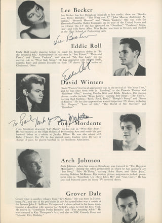 [Bernstein, Leonard. (1918-1990) & Sondheim, Stephen. (1930-2021)] Lawrence, Carol. (b. 1932) & Kert, Larry. (1930-1991) & Rivera, Chita. (b. 1933) & Smith, Art. (1899-1973) & Calin, Mickey. (b. 1935) & LeRoy, Ken. (1927-2019) & Theodore, Lee. (d. 1987) "