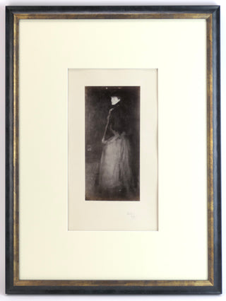 Whistler, James McNeill. (1834-1903) Arrangement in Black and Brown (The Fur Jacket), 1877 -Signed Photograph