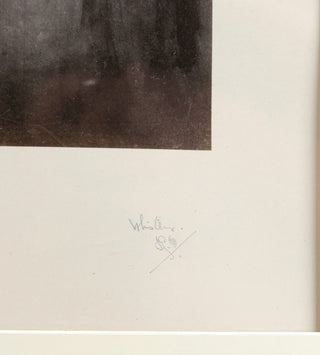 Whistler, James McNeill. (1834-1903) Arrangement in Black and Brown (The Fur Jacket), 1877 -Signed Photograph