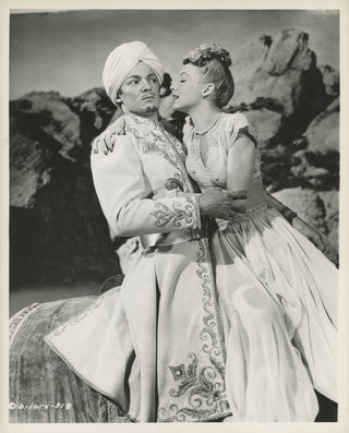 Wilde, Cornel. (1912–1989) & Jergens, Adele. (1917–2002) "A Thousand and One Nights" - Promotional Photographs