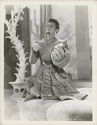 Wilde, Cornel. (1912–1989) & Jergens, Adele. (1917–2002) "A Thousand and One Nights" - Promotional Photographs