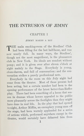 Wodehouse, P. G. (1881–1975) "The Intrusion of Jimmy" - First Edition