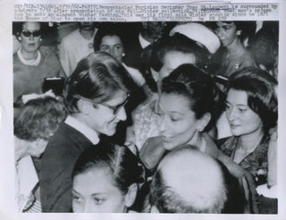 [Saint Laurent, Yves. (1936–2008] Original 1962 Photograph form his first solo show
