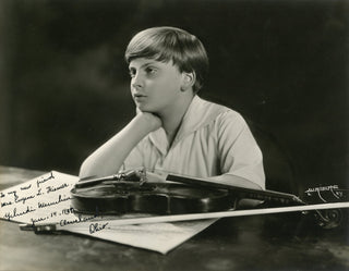 Menuhin, Yehudi. (1916–1999) Signed Photograph