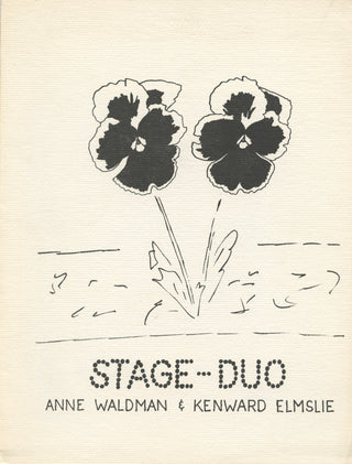 Brainard, Joe. (1942-1994), Elmslie, Kenward. (1929-2022) & Waldman, Anne. (b. 1945) "Stage - Duo" - SIGNED