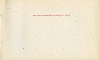Brainard, Joe. (1941-1994) & Williams, Johnathan. (1929-2008) [Bidart, Frank. (b. 1939)] "gAy BCS" - SIGNED TO FRANK BIDART