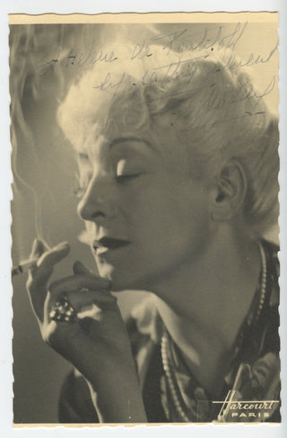 Francoise Rosay Signed Harcourt Portrait Photograph, view 1