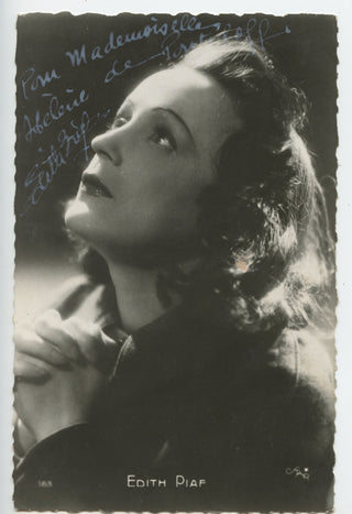 Edith Piaf Signed Photograph Postcard, view 1