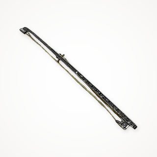 18K Platinum and Diamond Violin Bow pin, view 1