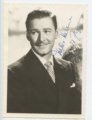Leading Men Five Signed Photographs, Errol Flynn