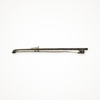 18K Platinum and Diamond Violin Bow pin, view 3