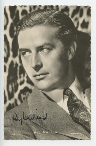Ray Milland Signed Photograph Postcard, view 1